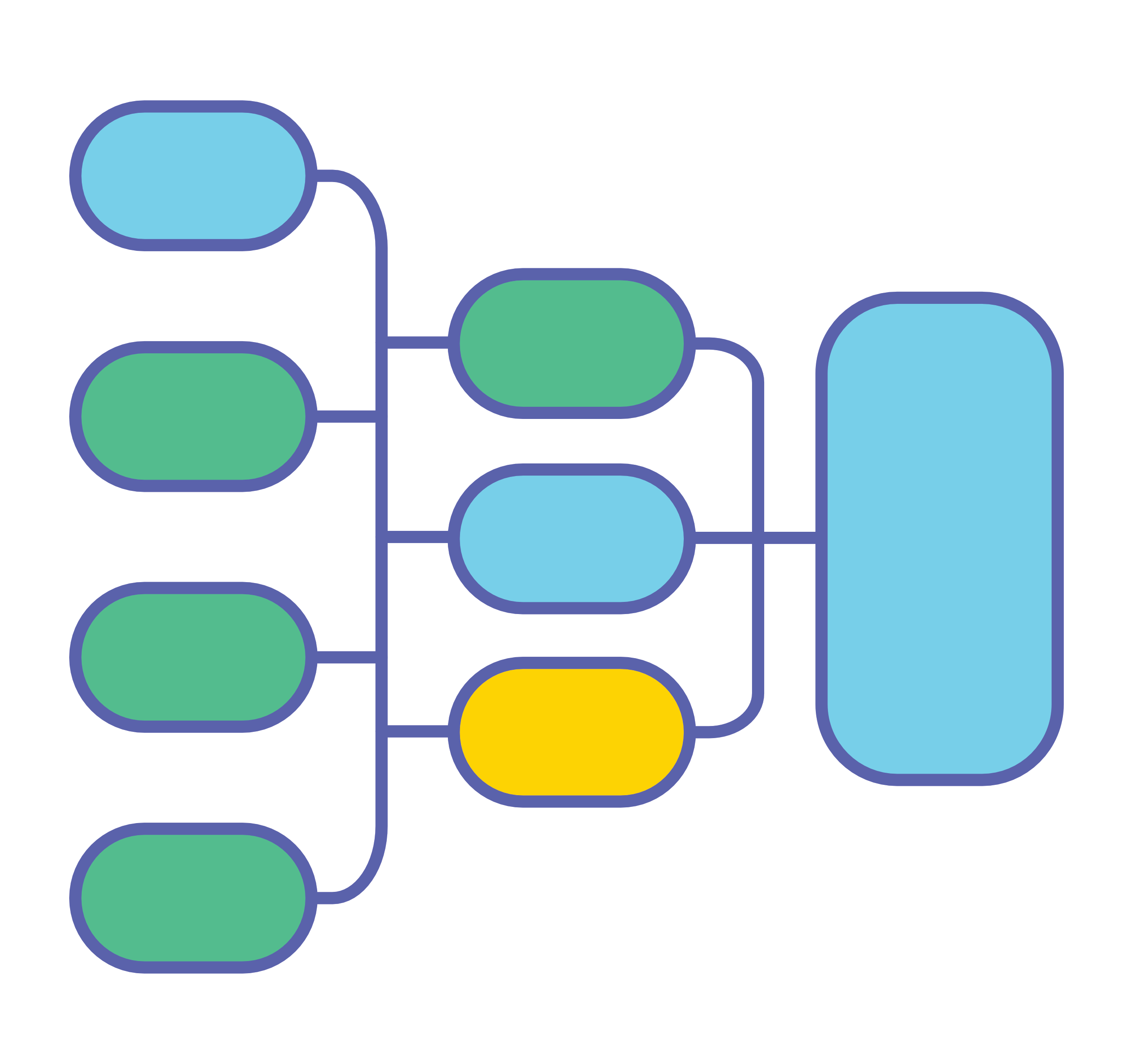 Abstract illustration representing a theory of change.