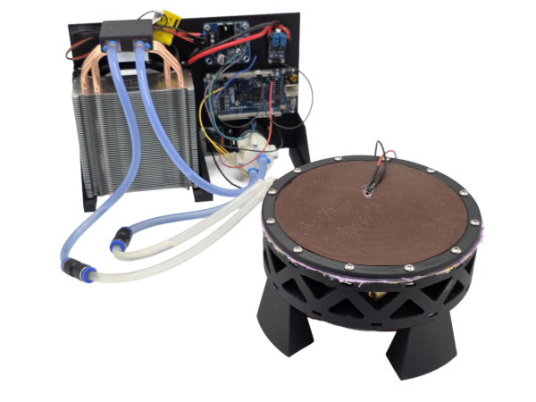 A photo of the OpenSoftHaptics prototype on a white background.